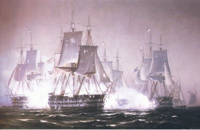 Prins Christian Frederick in gevecht tegen de Britten door Johan Neumann