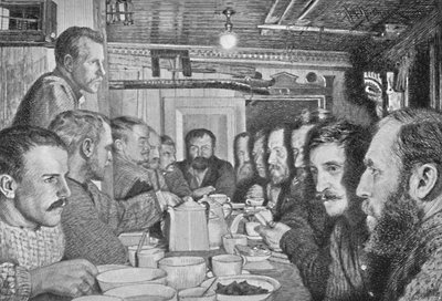 Aan de eettafel, 14 februari 1895 door Johan Nordhagen