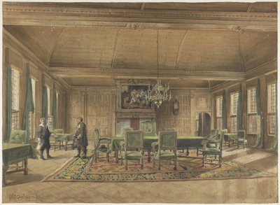 De Gedeputeerdenraad in het Provinciehuis te Groningen door Johan Paul Constantinus Grolman