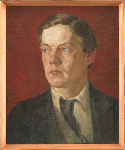 Portret van de Zweedse schilder Gustaf Wolmar door Johan Rohde