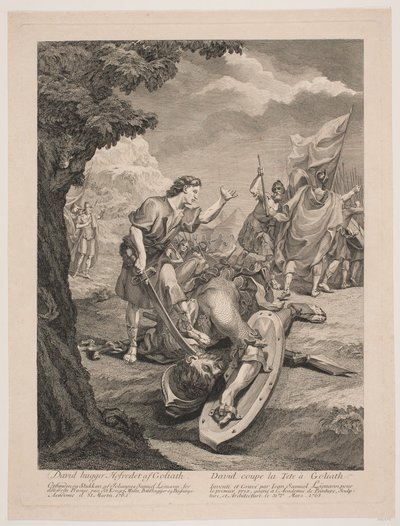 David en Goliath door Johan Samuel Lymann