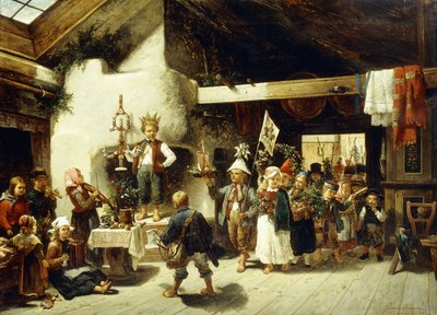 Een speciale viering, 1877 door Johan Severin Nilson