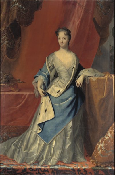 Portret van Ulrika Eleonora, koningin van Zweden door Johan Starbus