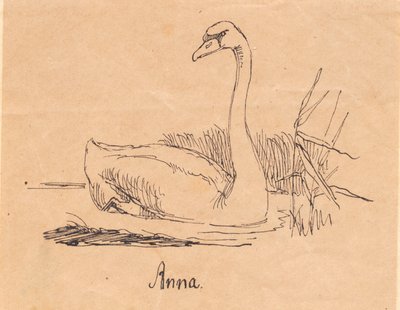 Een zwaan door Johan Thomas Lundbye