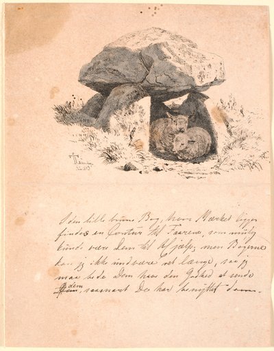 De lammeren. Illustratie voor Kaalunds 