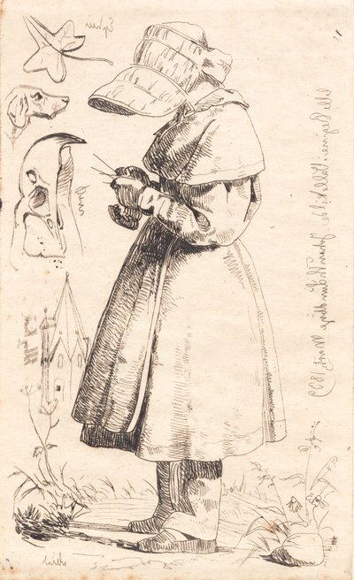 Kleine Regine in Vallekilde door Johan Thomas Lundbye
