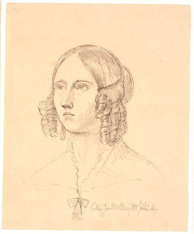 Louise Marie Neergaard door Johan Thomas Lundbye
