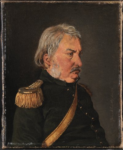 Kolonel Joachim Theodor Lundbye, vader van de kunstenaar door Johan Thomas Lundbye