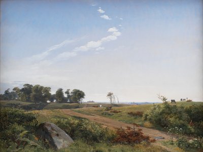 Zeelands landschap. Open land in Noord-Zeeland door Johan Thomas Lundbye