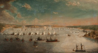 De Slag bij Fredrikshamn op mei 1790, 1791 door Johan Tietrich Schoultz
