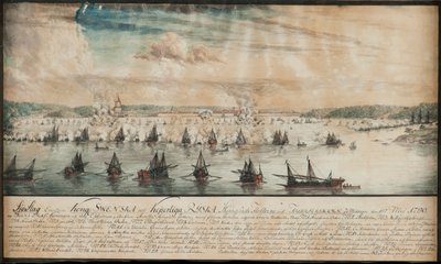 De slag bij Fredrikshamn op mei 1790, 1791 door Johan Tietrich Schoultz