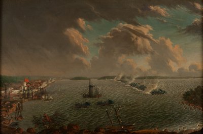 De Slag bij Fredrikshamn op mei 1790, 1791 door Johan Tietrich Schoultz