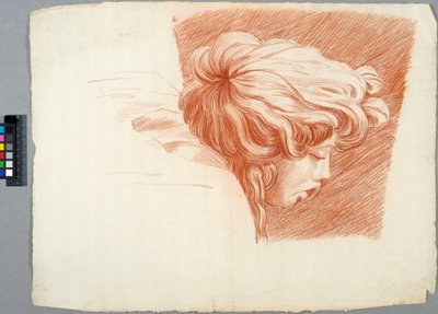 Akademiezeichnung (Detail) door Johan Tobias Sergel