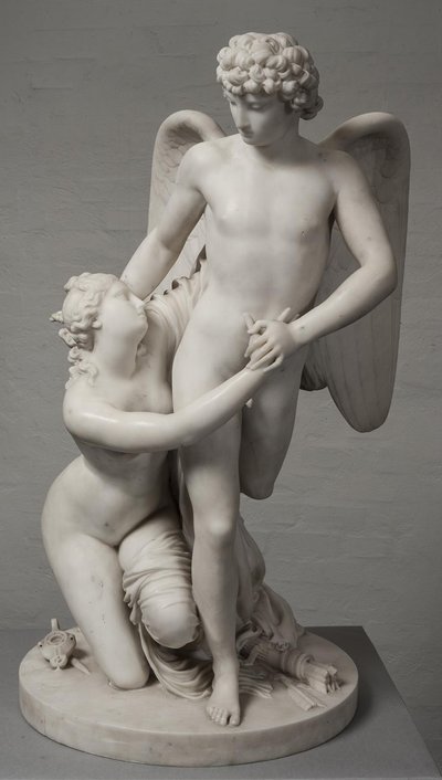 Cupido en Psyche door Johan Tobias Sergel