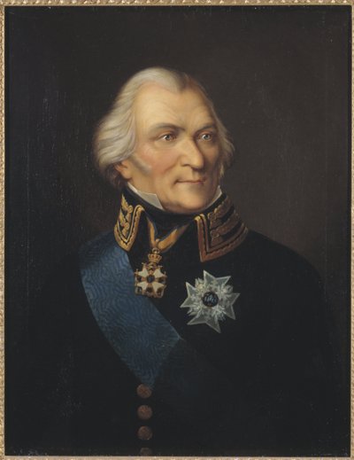 Portret van Graaf Johan Christopher von Toll (1743-1817) door Johan Way