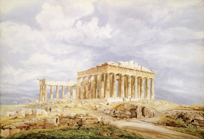 Het Parthenon, Athene door Johan Wolfensberger