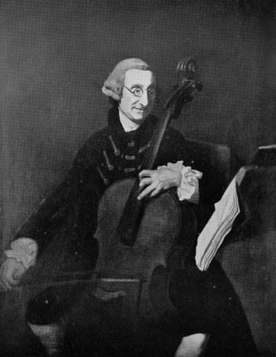 Giacomo Cervetto 1680-1783, Italiaanse cellist door Johan Zoffany