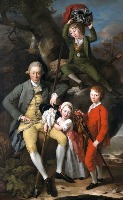 Henry Knight van Tythegston, 1738-1772 met zijn kinderen, 1770 door Johan Zoffany