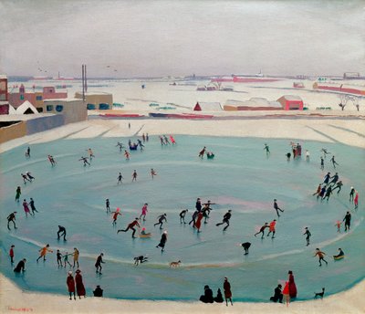 Schaatsenrijders door Johan van Hell