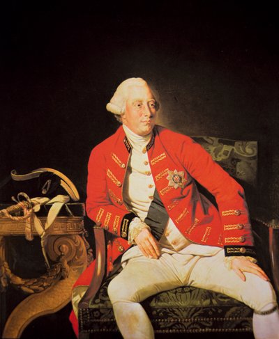 George III in 1771 door Johann (after) Zoffany