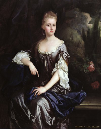 Portret van Isabella Machell, Viscountess Irwin, c.1685-90 door Johann (attr.to) Closterman