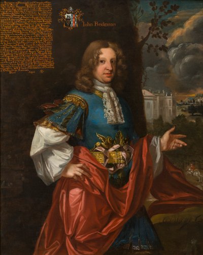 Portret van John Bridgeman van Prinknash (c.1655-1729) door Johann (attr.to) Closterman