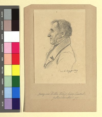 Georg von Dillis (1759-1841), schilder, galeriedirecteur door Johann Adam Klein