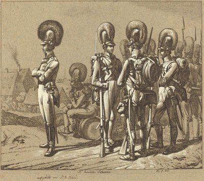 Beierse Infanteristen door Johann Adam Klein