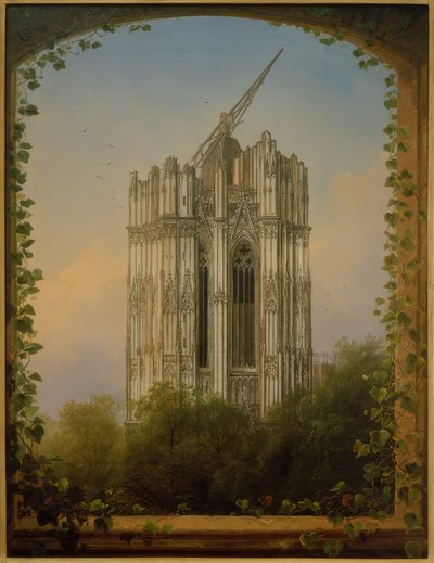 Onvoltooide zuidtoren door Johann Adolf Lasinsky