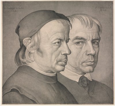 De gebroeders Eberhard, 1822 door Johann Anton Ramboux