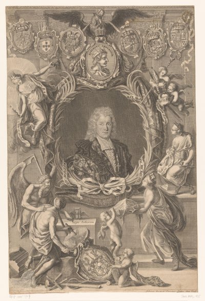 Portret van Alexander Sigismund paltsgraaf van Neuburg door Johann August Corvinus
