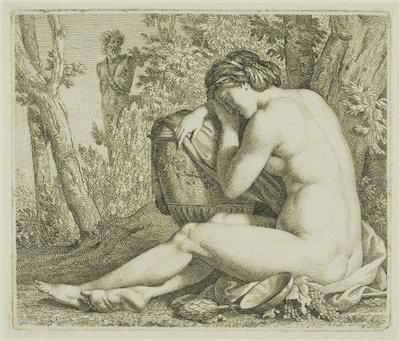 Rustende Bacchante door Johann August Nahl II