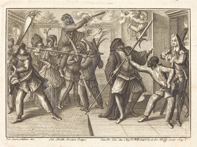 De Kapitein Herovert Zijn Vrijheid door Johann Balthasar Probst after Johann Jacob Schübler