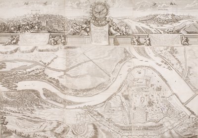 De vesting en stad Belgrado door Johann Baptist Gumpp