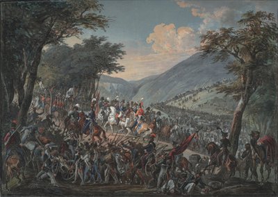 Keizer Alexander I en zijn gevolg passeerden de Vogezen in juli 1815, 1825 door Johann Baptist Hoechle
