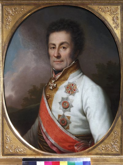 Portret van generaal Johann Graf von Klenau door Johann Baptist II Lampi