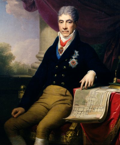 Portret van Andrey Razumovsky Kirillovich (1752-1836) Russische diplomaat, ambassadeur van de tsaar in Wenen; ca.1810 door Johann Baptist II Lampi
