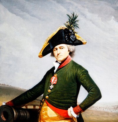Portret van Baron de Pfortzheim door Johann Baptist II Lampi