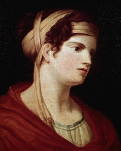 Portret van gravin Therese Brunswick. Gravin die Ludwig van Beethoven (1770-1827) inspireerde voor de maanlichtsonate, Opus 27 nummer 2. Schilderij door Giovanni Battista (1751-1830), olie op doek, begin 19e eeuw. Geboorteplaats van Beethoven, Bonn (Duitsl door Johann Baptist I Lampi