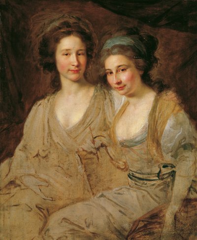 De gravinnen Caroline en Zoë Thomatis door Johann Baptist Lampi d. Ä.
