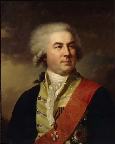 Portret van Graaf Pyotr Zavadovsky 1739-1812 door Johann Baptist Lampi the Younger
