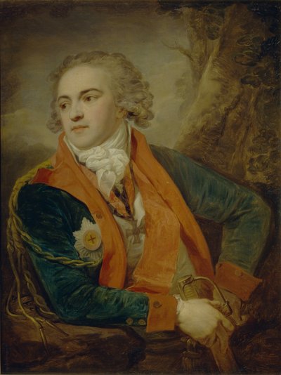 Portret van Graaf Stepan Stepanovich Apraksin door Johann Baptist von Lampi the Elder