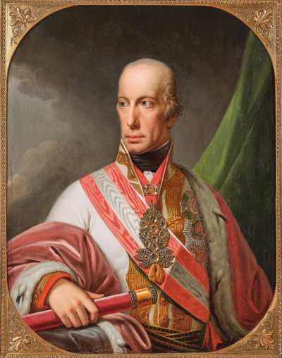Portret van Heilige Roomse Keizer Frans II 1768-1835 door Johann Baptist von Lampi the Elder