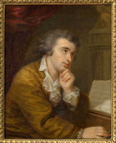 Portret van pianist en componist Joseph Wölfl 1773-1812, ca. 1795 door Johann Baptist von Lampi the Elder