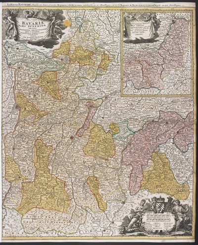 Kaart van Beieren, 