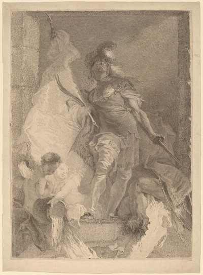 Sint Florian door Johann Beheim after Franz Anton Maulbertsch