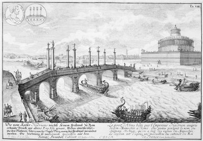 Brug van Aelius en het mausoleum van Hadrianus (Castel Sant