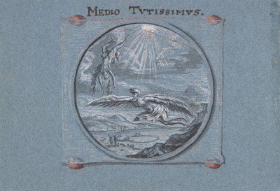 De val van Icarus, 1692 door Johann Caspar Hessius