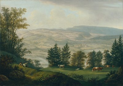 Omgeving van de ruïne Habsburg door Johann Caspar Rahn