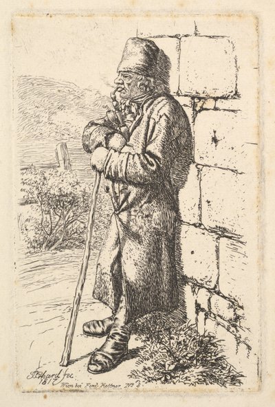 De Tabaksroker, 1817 door Johann Christian Erhard